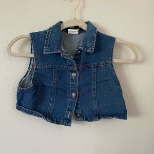 Kids western jean vest